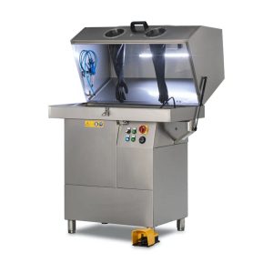 Masina manuala de spalat piese la inalta presiune din inox cu sistem de curatare ecologica si rapida