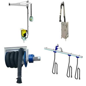 Sisteme de exhaustare si extractie pentru gaze de esapament, fum de sudura si praf industrial