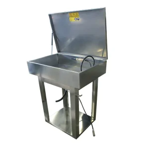 Masina de spalat piese Top Cleaner 009 Pneumatica SM din inox AISI 304 cu perie de dozare si pompa dubla