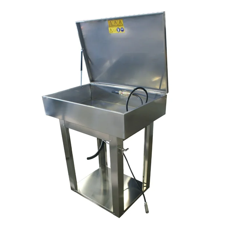 Masina de spalat piese Top Cleaner 009 Pneumatica SM din inox AISI 304 cu perie de dozare si pompa dubla