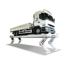 elevatoare camioane foarfeca mare tonaj pentru service vehicule grele